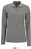 Polo Manga Larga Mujer Perfect Sols - Color Gris Mezcla